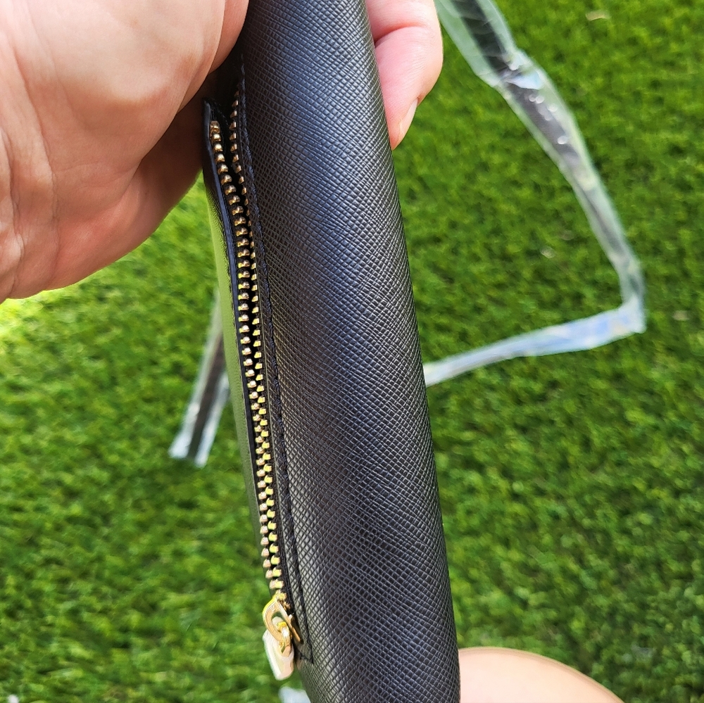 Zara Basic Collections Black Crossgrain Phone Wallet Wristlet/crossbody. - Picture 12 of 15